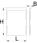 Set of dividers for 991HD big drawer, 5 pieces 100.5mm, 7mm, 139mm, 450g