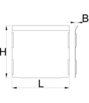 Set of dividers for 991HD big drawer, 5 pieces 152mm, 7mm, 139mm, 696g