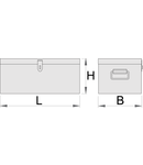 Cutie de scule 840mm, 420mm, 335mm, 23000g