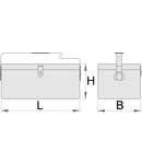 Cutie de scule pentru instalatori 550mm, 200mm, 230mm, 5200g