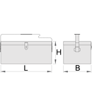 Cutie de scule pentru instalatori 620mm, 200mm, 230mm, 4900g