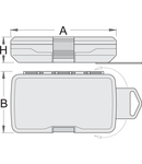 Cutie de plastic mica pentru biti 145mm, 85mm, 30mm, 76g