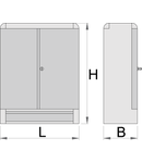 Dulap de scule 700mm, 300mm, 900mm, 27500g