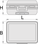 Trusa de scule 515mm, 445mm, 260mm, 6400g