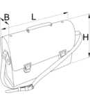 Geanta pentru electricieni 350mm, 110mm, 300mm, 1542g