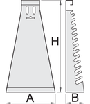 Suport metalic pentru chei combinate-varianta lunga 6 - 22/17, 215mm, 55mm, 420mm, 590g