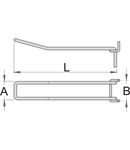 Carlig dublu 150mm, 27mm, 30mm, 43g