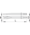 Dalta cu varf in V 190mm, 19.2mm, 19mm, 187g