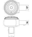 Cap clichet pentru 266 1/4" (9x12, 30Nm), 1/4", 1,5 - 30Nm, 9 x 12mm, 69g