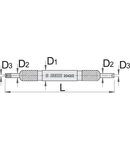 Scule pentru valve de cauciucuri 115mm, 11mm, 4,5mm, 65g
