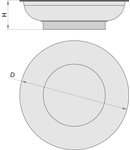 Farfurie magnetica 150mm, 40mm, 387g