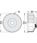 Cheie pentru filtrul de ulei 27mm, 37.5mm, 33.5mm, 68g