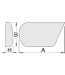 Nicovala unghiulara 109mm, 59mm, 17mm, 634g