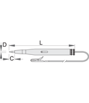 Tester auto 6-12/24 V 12mm, 1.8mm, 110mm, 38g