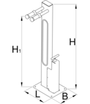 Fix it yourself with stainless steel pump 400mm, 330mm, 1400mm, 1500mm