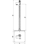 Electric repair stand 750mm, 2078mm, 108000g, 750mm