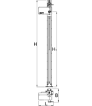 Electric repair stand without plate 361mm, 2074mm, 324mm, 87800g