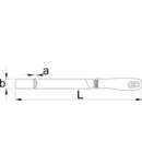 Pile semirotunde cu maner, semifine 100, 220mm, 3 x 11,5mm, 106g