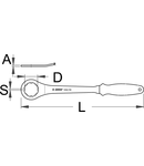 Scula ansamblu ax pedala 350mm, 4mm, 37,3mm, 296g