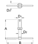 Scula de montat ax pedalier 220mm, 290mm, 36,5mm, 32mm, 1750g