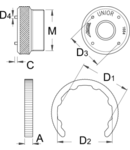 XTR Extrctor 37mm, 40mm, 5,9mm, M 30 x 1mm, 2mm, 84g