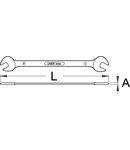 Cheie de pedala 15 x 15mm, 340mm, 5,2mm, 269g