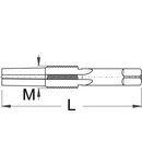 Bucsa filetata pedala 5/8" x 24 TPImm, 85,5mm, 81g