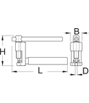 Scula de insurubat pentru lant 3,4mm, 19,6mm, 92mm, 51mm