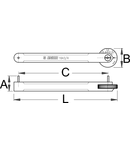 Verificator de profil lant 0 - 1,2, 137mm, 25,5mm, 20mm, 168g