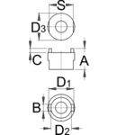 Cap pentru inlucuire pinioane Suntour 19,9mm, 6,5mm, 3,9mm, 23,9mm, 19,6mm, 23mm, 37g