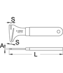 Scula de ajustare foaie de lant 183mm, 4mm, 177g