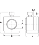 Ghid de debitare furca, pentru folosire profesionala 1"mm, 1.1/8"mm, 60mm, 60mm, 38mm