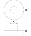 Bearing press adaptor 17 x 28 - 17286