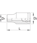 Suspension top cap socket 23mm, 38mm, 26mm, 31,8mm, 12, 128g