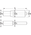 Set extractor bucsa 12 - 12,7, 11,8mm, 13,9mm, 76mm, 300g