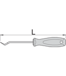 Scula de gaurit cu lama rotunda dublu indoita 165mm, 31g