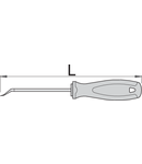 Scula de gaurit rotunda,dublu indoita si lama mica 165mm, 31g