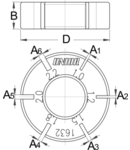 cheie pentru fixarea spitelor 40mm, 12mm, 22g