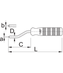 Surubelnita pentru nipluri de spite 71mm, 6,5mm, 171mm, 160g