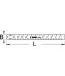 Rigla calibru pentru masurare rulmenți și distante intre elemente. 357.5mm, 30.8mm, 129g
