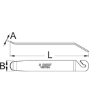 Set de doua leviere de cauciuc din metal 2, 148mm, 1,4mm, 20mm, 90g