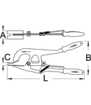 Scula pentru cadrul bicicletei 465mm, 50mm, 220mm, 1405g