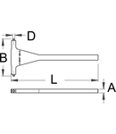 Brat compas de grosime pentru 1689 8mm, 139,5mm, 330mm, 14mm, 1159g