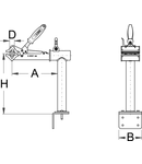 Falci pentru menghina de banc și perete 32mm, 120mm, 239mm, 313mm, 4600g