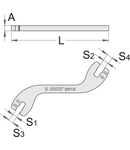 Cheie de spite pentru motociclete 111mm, 6mm, 71g