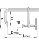 Menghina de tamplarie 200mm, 100mm, 410mm, 410mm, 155mm, 25mm, 800g