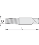 Extractor de suruburi 1, 1.75mm, 2,7, 50mm, M3 - M6mm, 9g