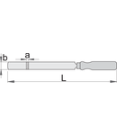 Razuitor plat 200, 5 x 20mm, 325mm, 233g