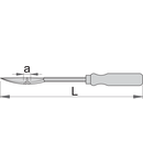 Razuitor cu trei muchii 250, 8mm, 370mm, 370g