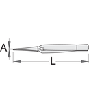 Penseta cu varfuri ascutite incrucisate 115mm, 1.2mm, 15g